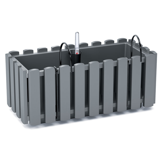 Prosperplast Plantenbak - kunststof - 38 cm - grijs