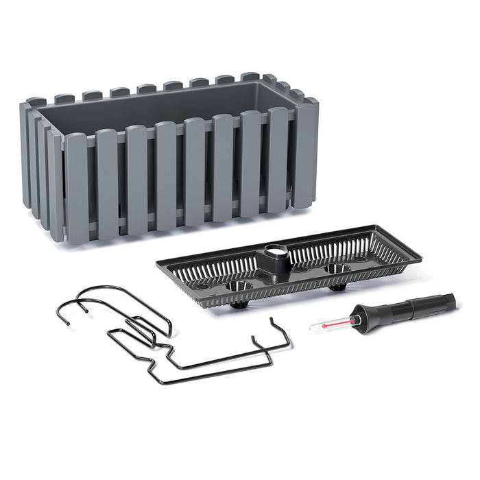Prosperplast Plantenbak - kunststof - 38 cm - grijs
