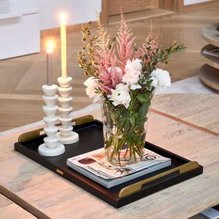 Riviera Maison Kaarshouder wit, Kandelaar - Isla Candle - Mat Wit