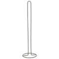 MSV Wc|toiletrolhouder reservoir - kunststof - zwart glans -50 cm