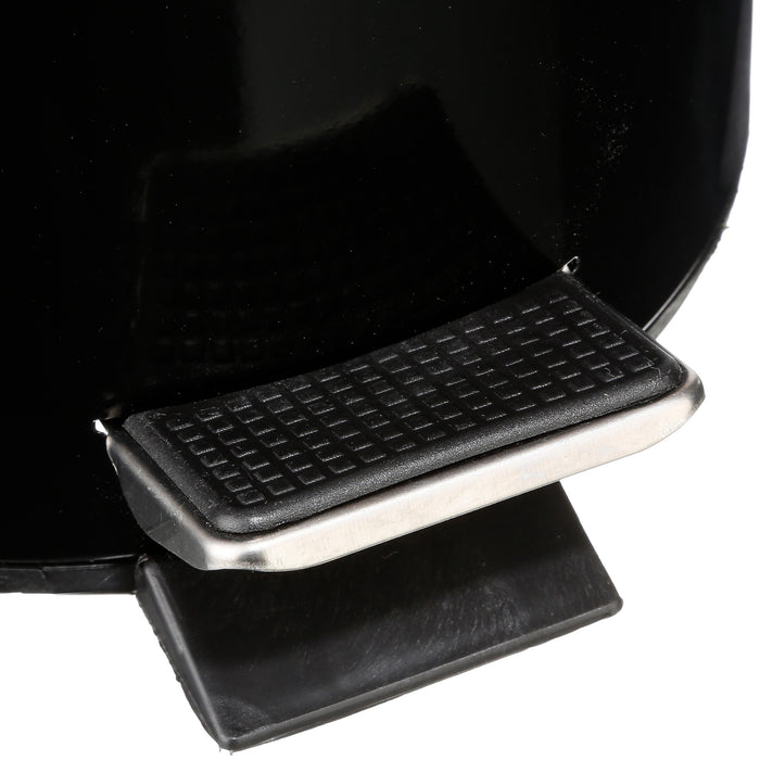 5Five Pedaalemmer - zwart - metaal - 3L - 17 x 25 cm