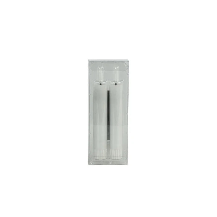 Countryfield Led kaarsen|dinerkaarsen - 2x stuks - wit - 15 cm