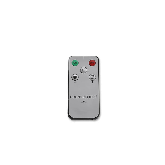 Countryfield Led kaarsen|dinerkaarsen - 2x stuks - wit - 15 cm