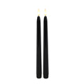 Countryfield Led kaarsen|dinerkaarsen - 2x stuks - zwart - 28 cm