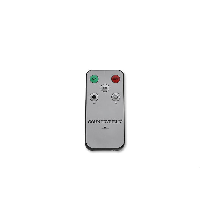 Countryfield Led kaarsen|dinerkaarsen - 2x stuks - zwart - 28 cm