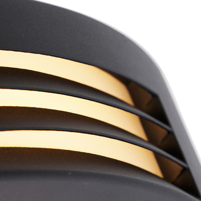 QAZQA Smart buiten wandlamp zwart IP44 incl. Wifi A60 - Hurricane