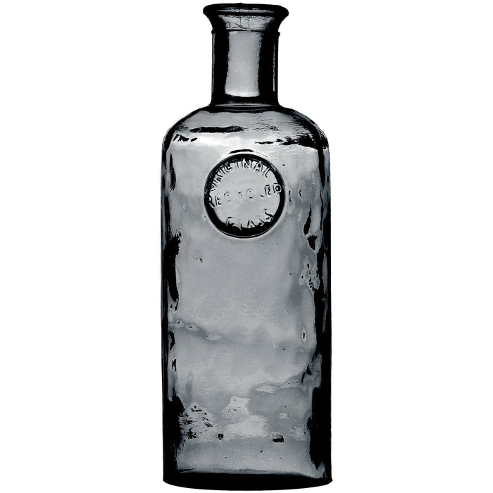 Natural Living Vaas Olive Bottle - smoke grijs - glas - D13 x H35 cm