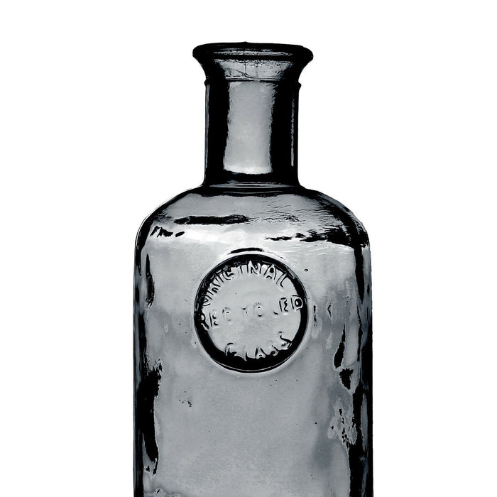 Natural Living Vaas Olive Bottle - smoke grijs - glas - D13 x H35 cm