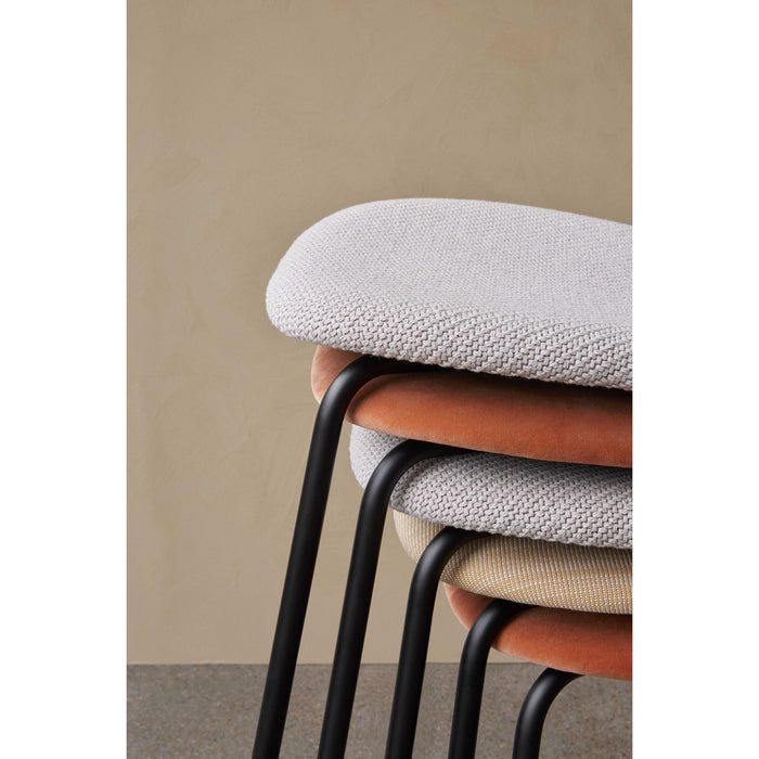 Audo Copenhagen Co eetkamerstoel zitting leder Dakar 0842 zwart