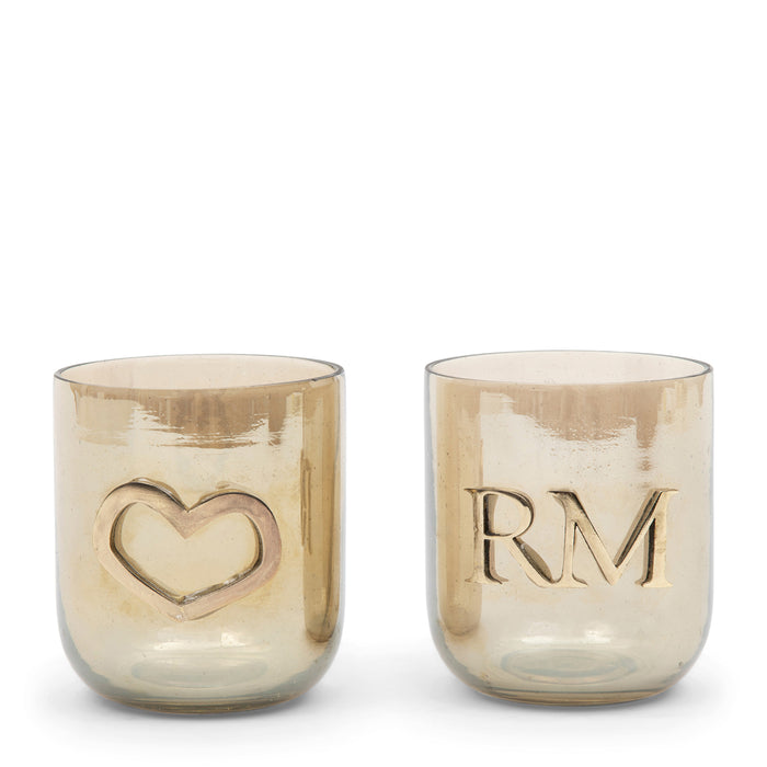 Riviera Maison RM Love Votive Box gold 2 pieces (Ø) 9x (H) 10