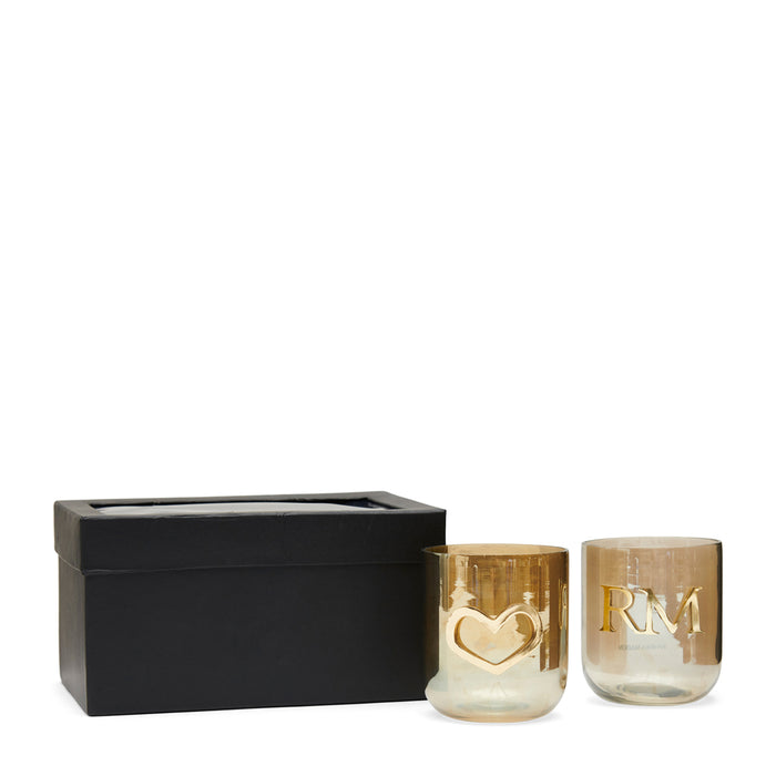 Riviera Maison RM Love Votive Box gold 2 pieces (Ø) 9x (H) 10