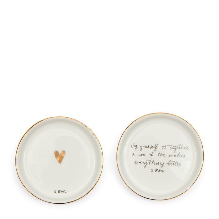 Riviera Maison theeschaaltjes, Theezakjeshouder met tekst - Sweet Poem