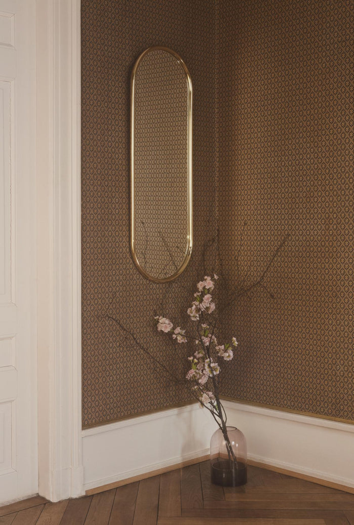 Angui spiegel 78x29 ovaal silver