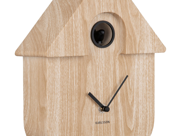 Karlsson Wandklok Modern Cuckoo - Naturel - 8,5x21,5x41cm