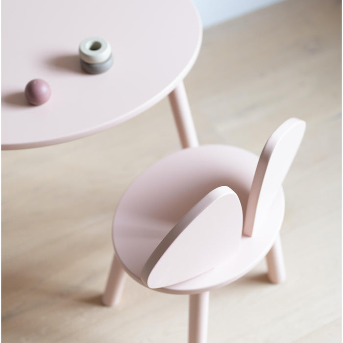 Mouse kinderstoel + kindertafel set light blue