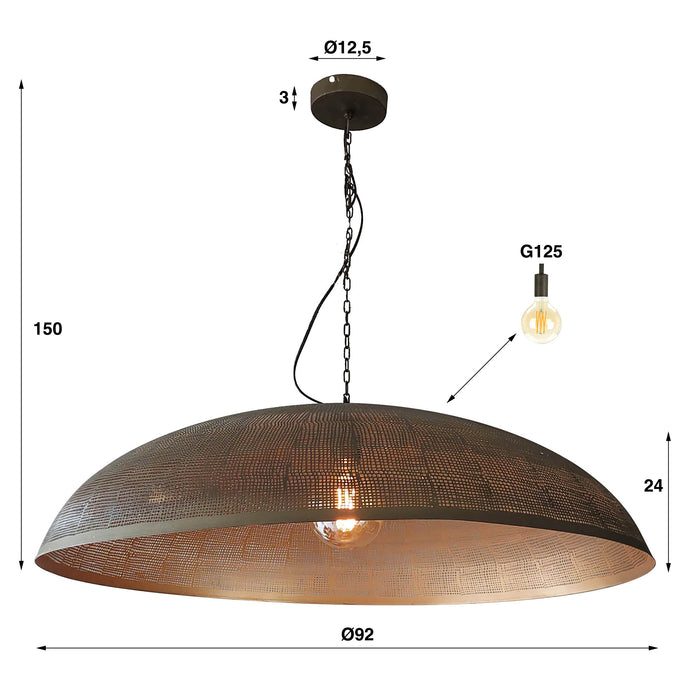 by fonQ  Bronze Hanglamp Ø 90 cm - Brons