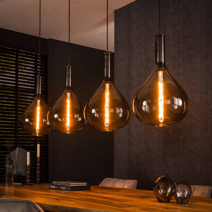 by fonQ  Alexa Hanglamp - Gerookt Glas