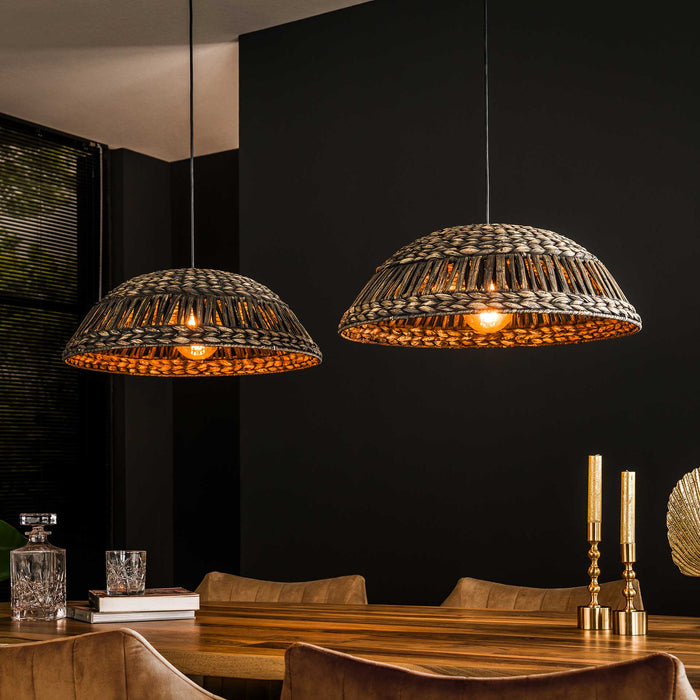 by fonQ  Gina Hanglamp - Koepel - Zwart/Nikkel