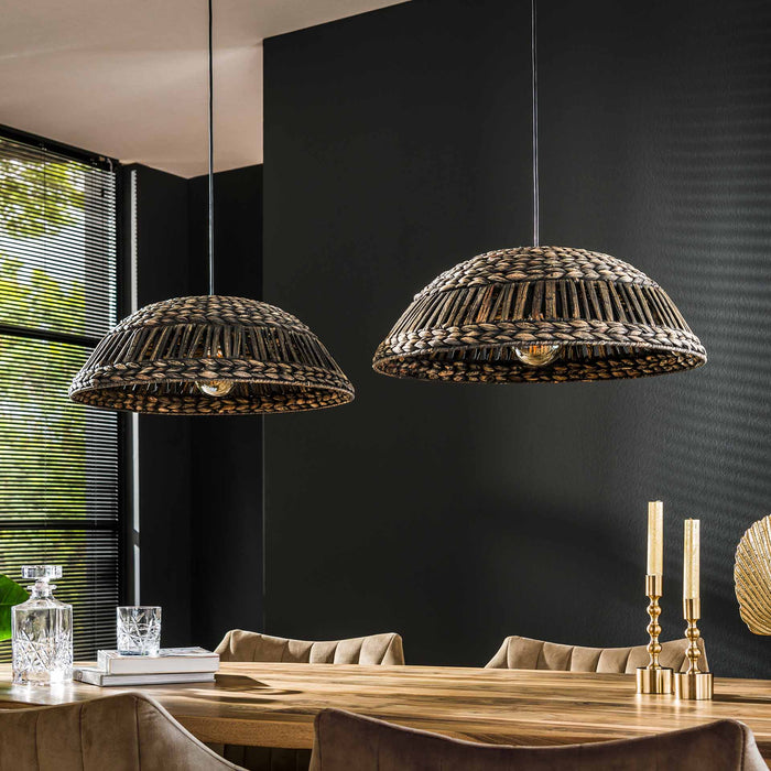 by fonQ  Gina Hanglamp - Koepel - Zwart/Nikkel
