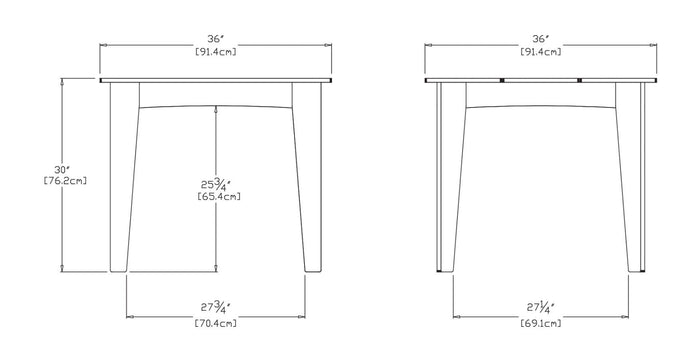 Loll Designs Alfresco tuintafel 91x91 Black
