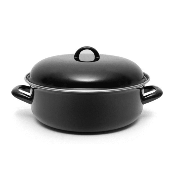 OTIX Braadpan Inductie Met deksel Emaille 6 liter 28 cm Alle Warmte...