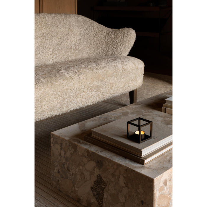 Audo Copenhagen Ingeborg 2,5-zits bank naturel eiken Sheepskin