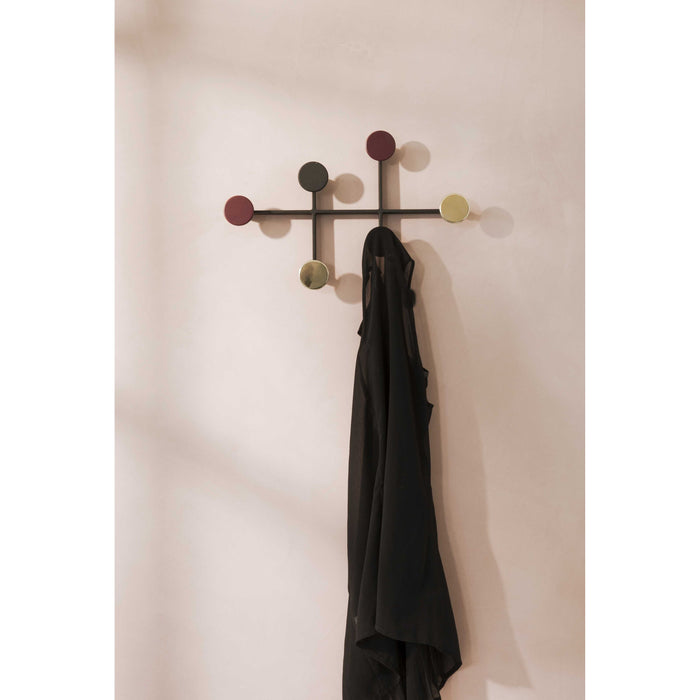 Audo Copenhagen Afteroom wandkapstok medium zwart|messing