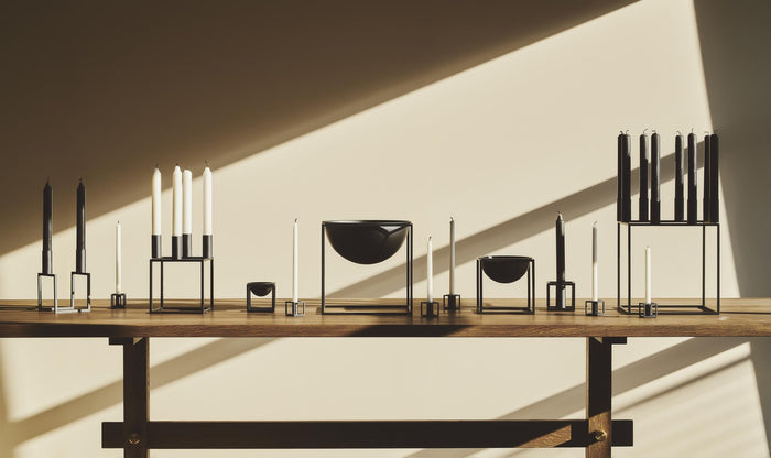 Audo Copenhagen Kubus Line kandelaar wit