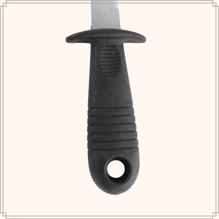 OTIX Oestermes Oesterbreekmes Zwart 14.5x5x1.7 cm RVS