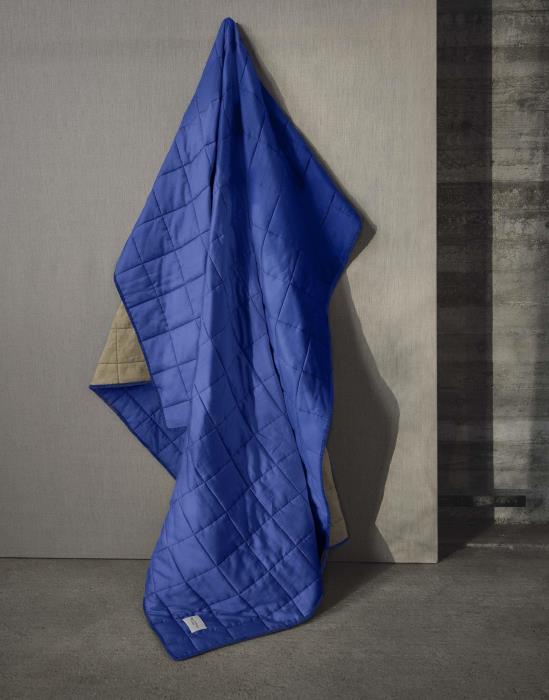 Marc O'Polo Kelda Plaid Cool Cobalt 150 x 200 cm