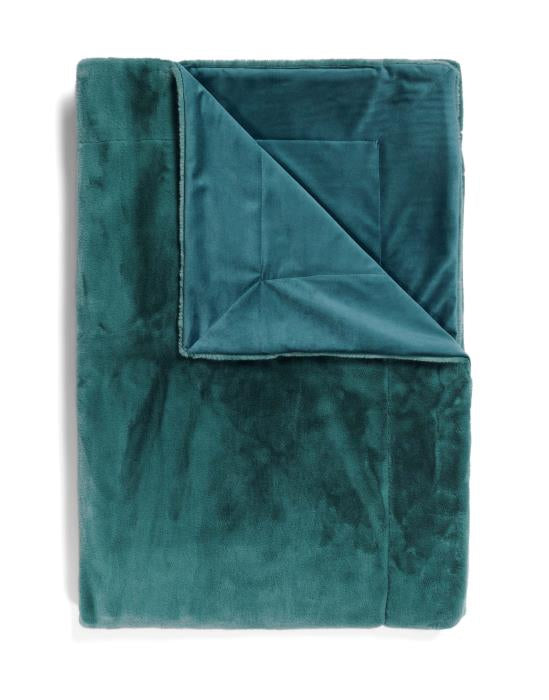 Essenza Furry Plaid Reef green 150 x 200 cm