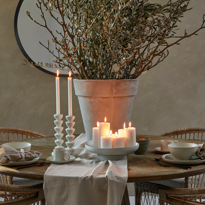 Riviera Maison fruitschaal rond, decoratieschaal mat - Marseille - Wit