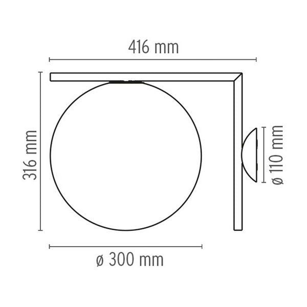 IC Lights C|W2 wandlamp chroom