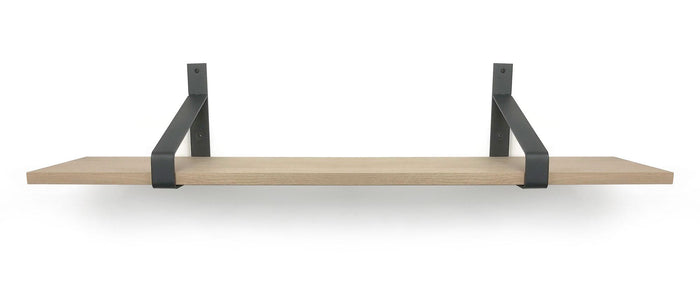 Woodbrothers Eiken 18mm wandplank recht 120x30cm + dragers