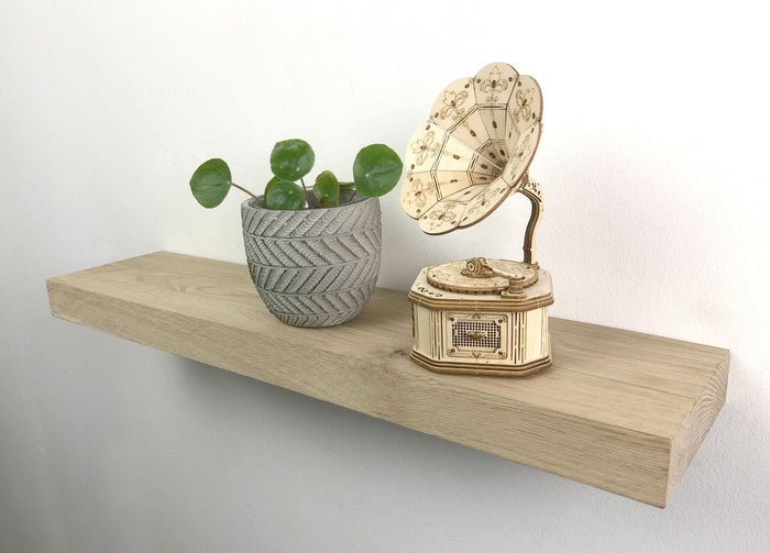 Woodbrothers Zwevende wandplank eiken recht 20x15cm