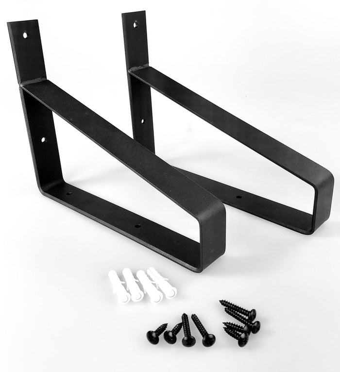 Woodbrothers Eiken wandplank massief recht 60x30cm + dragers