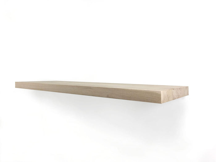 Woodbrothers Zwevende wandplank eiken recht 80x30cm