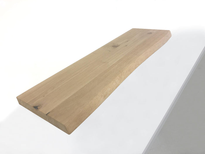 Woodbrothers Zwevende wandplank eiken boomstam 100x30cm