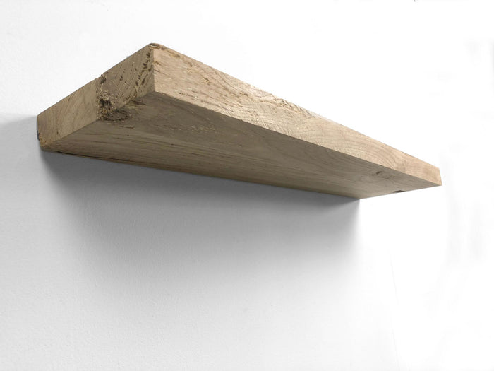 Woodbrothers Zwevende wandplank oud eiken recht 60x20cm
