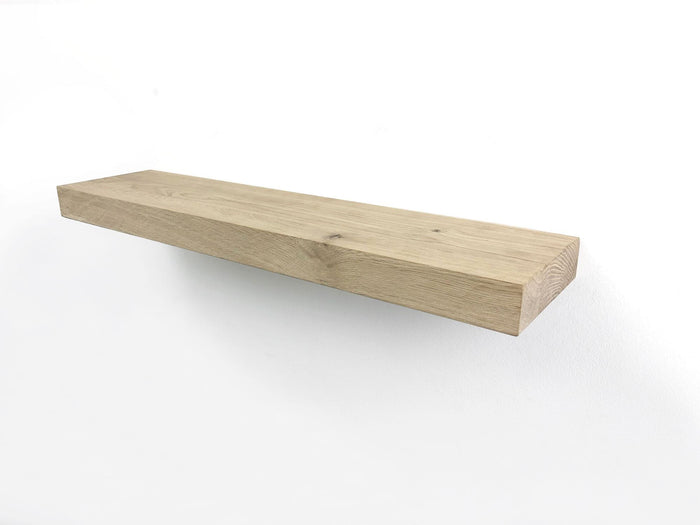 Woodbrothers Zwevende wandplank eiken recht 30x15cm