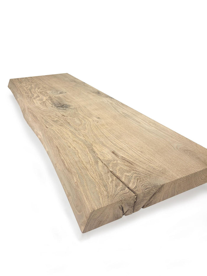 Woodbrothers Oud eiken plank massief boomstam 100x20cm