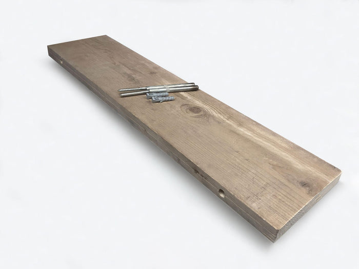 Woodbrothers Zwevende wandplank gebruikt steigerhout 80x20cm