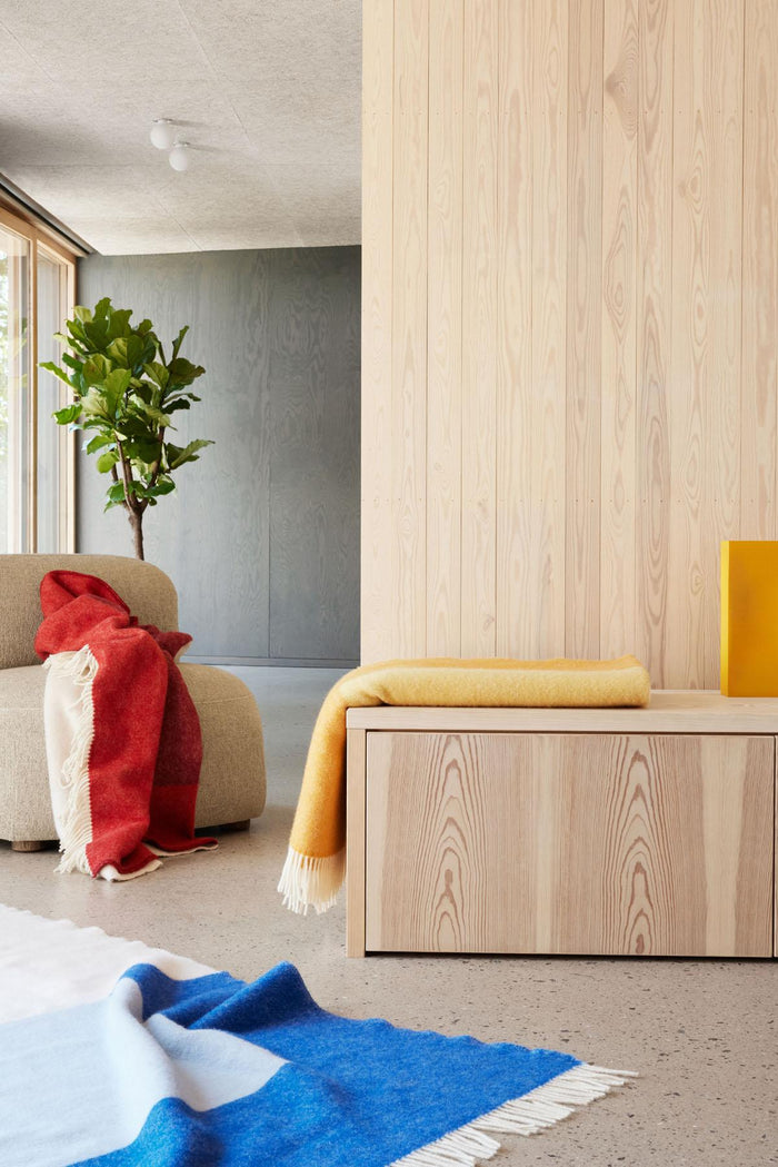 Echo Throw plaid 170x130 rood