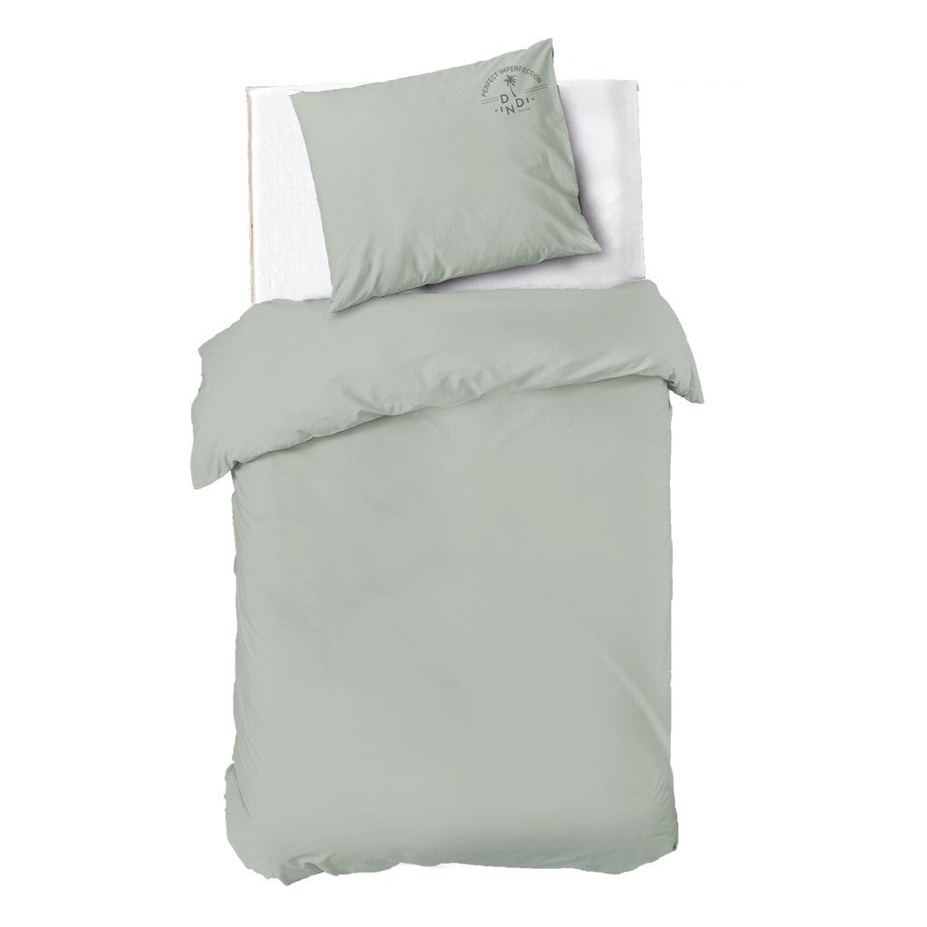 Dindi Home - Dekbedovertrek Plain Beauty - 140x220 - Groen