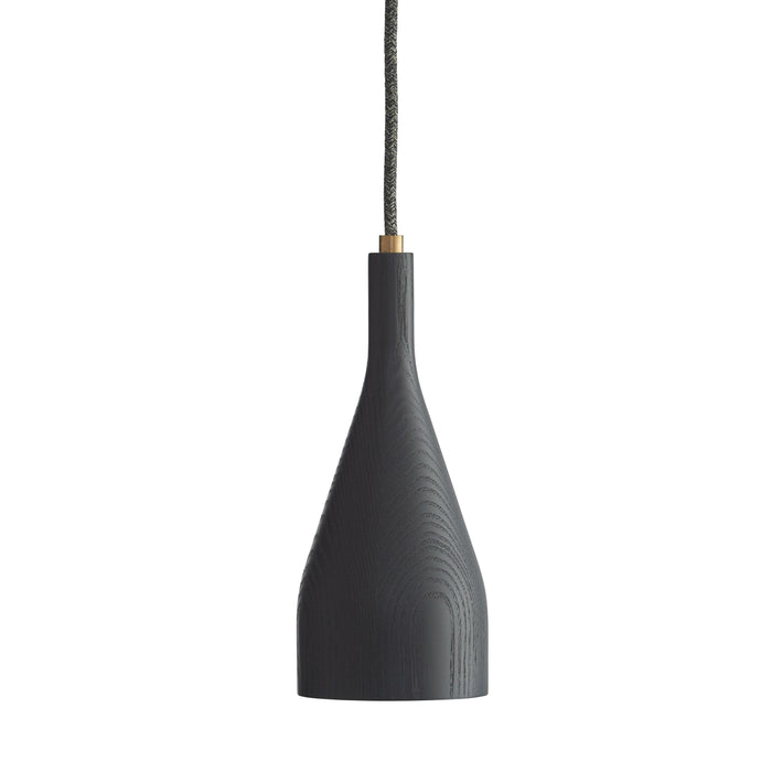 Timber hanglamp small  Ø6.8 messing zwart essen