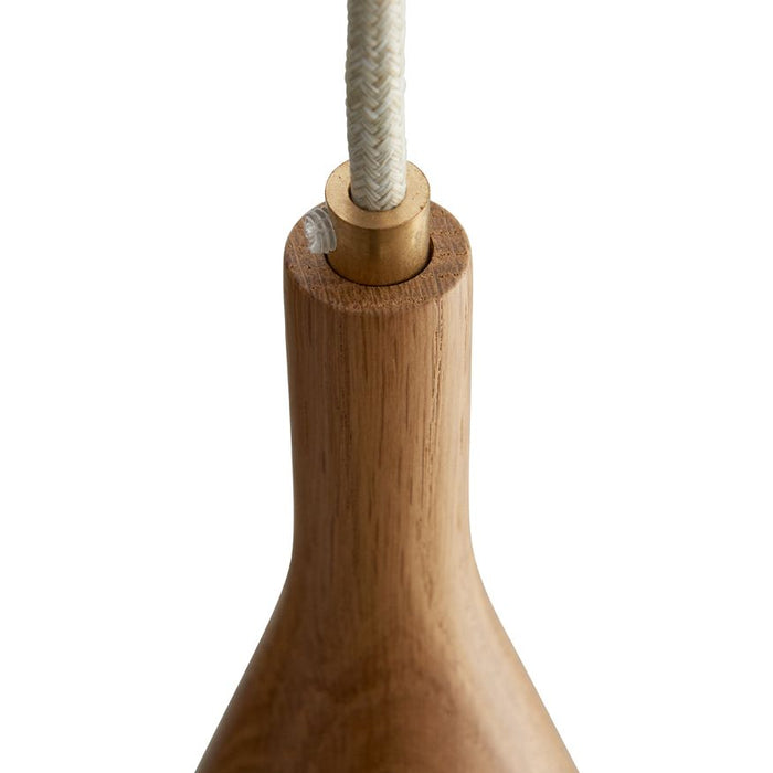 Timber hanglamp small  Ø6.8 messing zwart essen