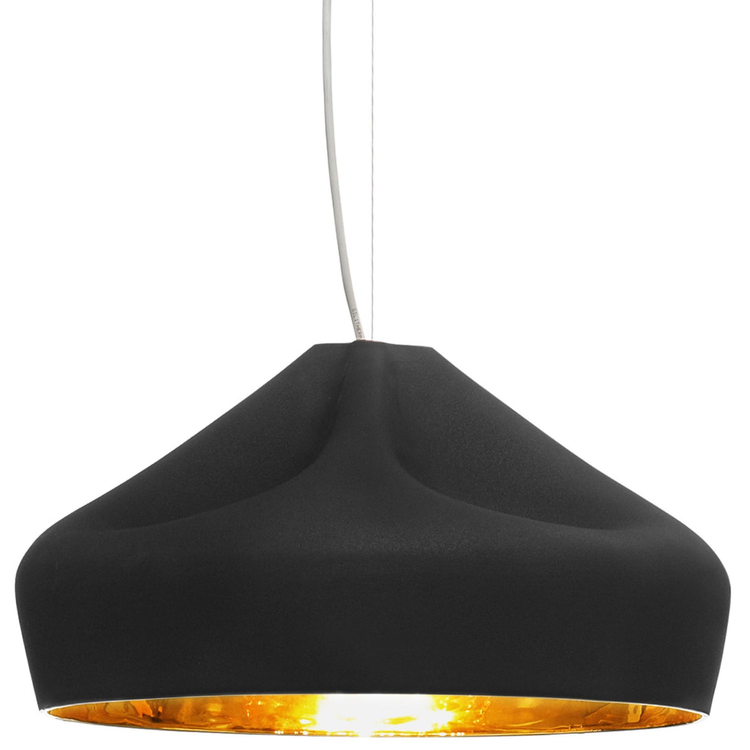 Marset Pleat Box hanglamp Ø47 zwart|goud