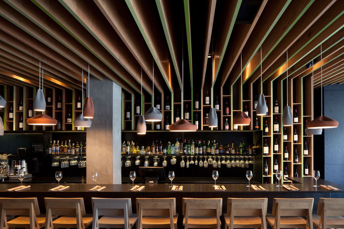 Marset Pleat Box hanglamp Ø47 zwart|goud