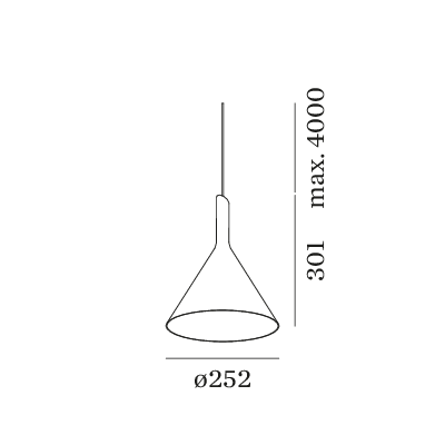 Wever & Ducre Shiek 3.0 hanglamp LED zwart|koper