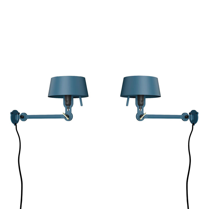 Bolt Bed Underfit wandlamp met stekker set van 2 Thunder Blue